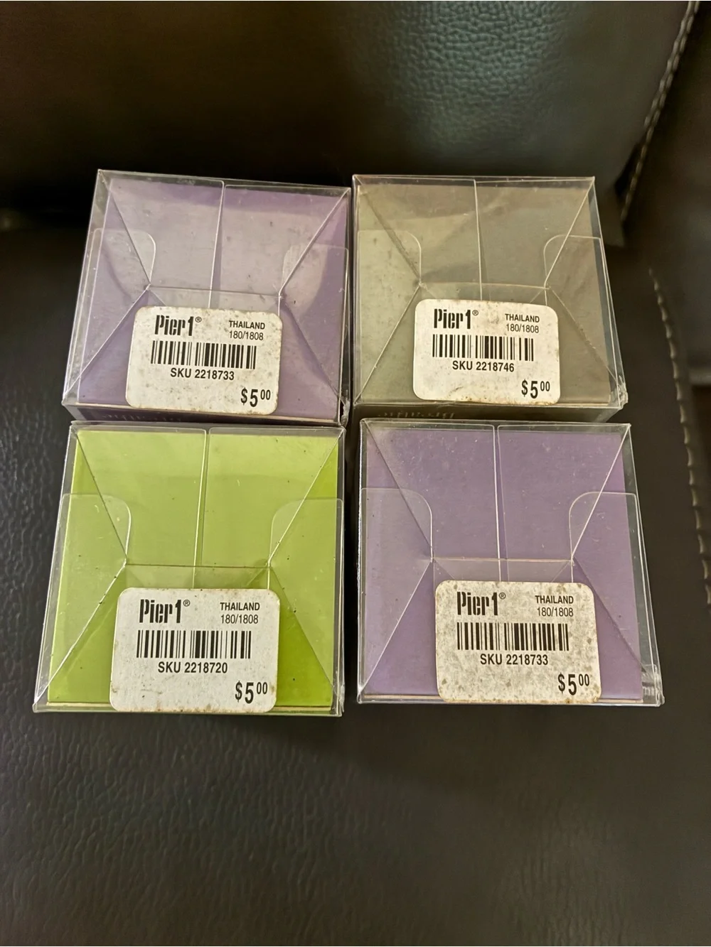 Vintage Pier 1 Imports Aroma Gel Fresheners - Assorted Mood Fragrances Set of 4
